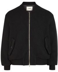 vowels - Fine-Knit Wool Bomber Jacket - Lyst