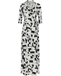 Diane von Furstenberg - Abigail Printed Silk-Jersey Maxi Wrap Dress - Lyst