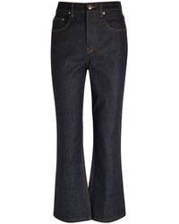 Tory Burch - Cropped Flared-Leg Jeans - Lyst