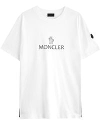 Moncler - Logo-Print Cotton T-Shirt - Lyst