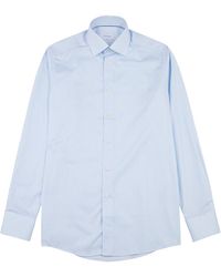 Eton - Striped Cotton Shirt - Lyst