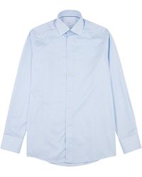 Eton - Striped Cotton Shirt - Lyst