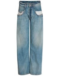 Maison Margiela - Exposed-Pocket Straight-Leg Jeans - Lyst
