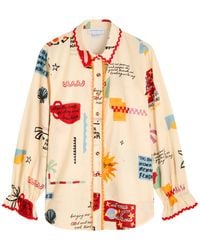 Never Fully Dressed - Poema Geanie Cotton-Blend Shirt - Lyst
