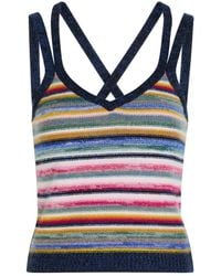 Suzie Kondi - Toula Striped Cashmere Tank Top - Lyst