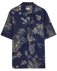 Moncler - Printed Cotton-Poplin Shirt - Lyst