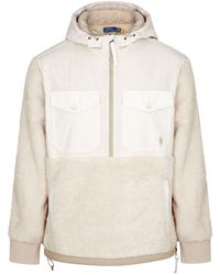 Polo Ralph Lauren - Half-zip Panelled Fleece Sweatshirt - Lyst