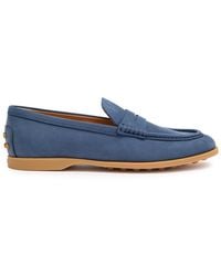Tod's - Gomma Leggero Nubuck Loafers - Lyst
