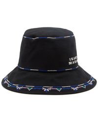 Isabel Marant - Halena Embroidered Cotton Bucket Hat - Lyst