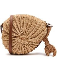 Anya Hindmarch - Hermit Crab Raffia And Leather Cross-Body Bag - Lyst