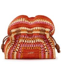 Loewe - X Paula's Ibiza Flamenco Medium Crochet Clutch - Lyst
