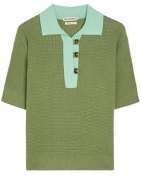 JW Anderson - Waffle-Knit Cotton-Blend Polo Shirt - Lyst
