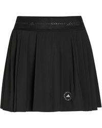 Stella McCartney - Adidas X Training Logo-Print Pleated Shell Skort - Lyst