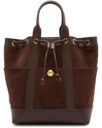 Veronica Beard - Goody Panelled Suede Bucket Bag - Lyst