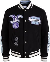 Off-White c/o Virgil Abloh - Off Eagle Wool Varsity Jacket - Lyst