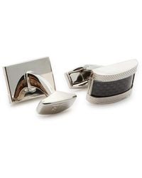 Tateossian - Textured Palladium-Plated Cufflinks - Lyst