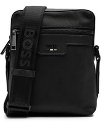 BOSS - Logo Woven Shell Cross-Body Bag - Lyst