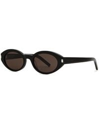 Saint Laurent - Oval-frame Sunglasses - Lyst