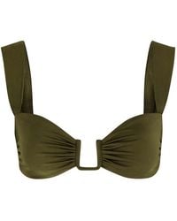 Away That Day - Cannes Gathered Bikini Top - Lyst