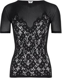 Wolford - Flower Lace Stretch-knit Top - Lyst