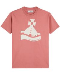 Vivienne Westwood - Sunken Orb Printed Cotton T-Shirt - Lyst