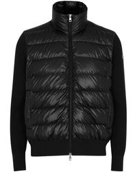 Moncler - Quilted Shell And Wool Jacket - Lyst