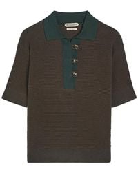 JW Anderson - Waffle-Knit Cotton-Blend Polo Shirt - Lyst