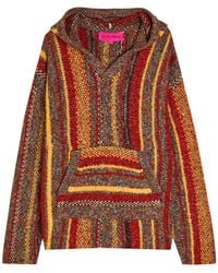 The Elder Statesman - Baja Striped Hooded Cashmere-Blend Jumper - Lyst