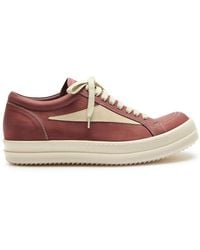 Rick Owens - Suede And Leather Sneakers - Lyst