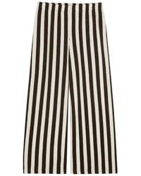 Suzie Kondi - Lilo Striped Wide-Leg Terry Trousers - Lyst