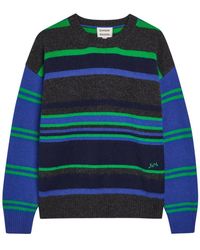 Damson Madder - Rene Striped Merino Wool Jumper - Lyst
