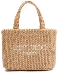 Jimmy Choo - Beach Mini Raffia Tote - Lyst