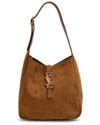 Saint Laurent - Le 5 À 7 Small Suede Hobo Bag - Lyst