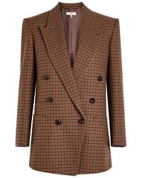Chloé - Checked Wool-Blend Blazer - Lyst