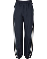 Moncler - Logo Striped Jersey Sweatpants - Lyst