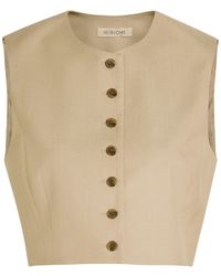Heirlome - Danielle Silk Tussah Crop Top - Lyst