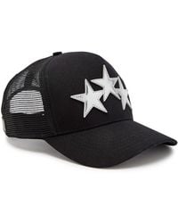 Amiri - 3 Star Appliquéd Canvas And Mesh Cap - Lyst