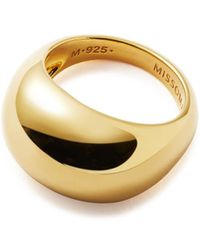 Missoma - Dome 18kt -plated Vermeil Ring - Lyst