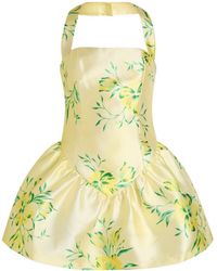 knee length dresses for ladies Strapless Mini Fae Dress in English Blue Toile | L