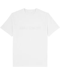 Helmut Lang - Logo-Print Cotton T-Shirt - Lyst