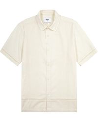 Wax London - Newton Pintucked Cotton-blend Shirt - Lyst