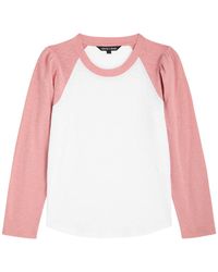 Veronica Beard - Mason Slubbed Cotton Baseball Top - Lyst