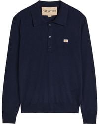 Valentino Garavani - Wool Polo Shirt - Lyst