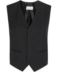 ARMARIUM - Mark Wool And Satin Vest - Lyst