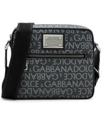 Dolce & Gabbana - Coated Logo-Jacquard Cross-Body Bag - Lyst