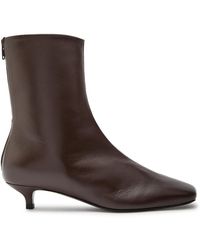 TOTEME - 30 Nappa Leather Ankle Boots - Lyst