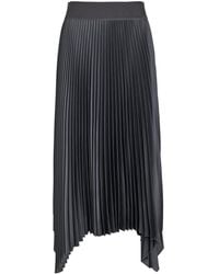 JOSEPH - Ade Plissé Satin Midi Skirt - Lyst