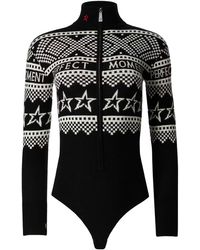 Perfect Moment - Intarsia-Knit Merino Wool Bodysuit - Lyst