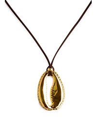 Eliou - Concha -plated Cord Necklace - Lyst