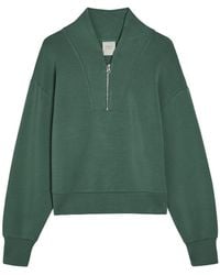 Varley - Davidson Half-Zip Stretch-Jersey Sweatshirt - Lyst